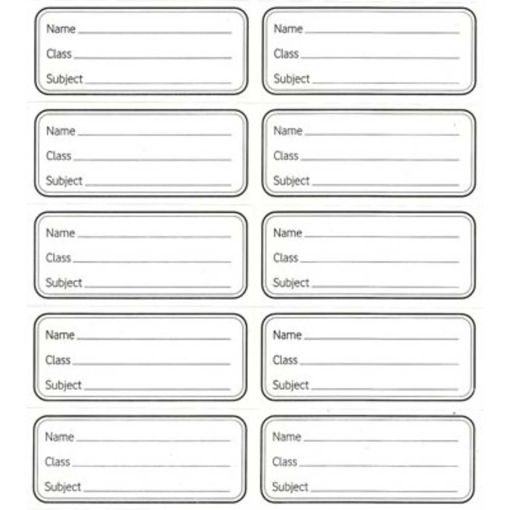 Picture of LABEL SCHOOL SHEET X10